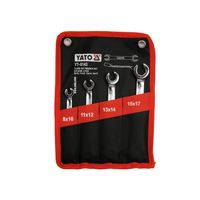Chiavi ad anello semiaperte YATO YT-0143 8-17mm 4 pezzi.