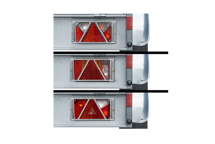 Griglia protettiva per fanale posteriore del rimorchio ProPlus, copertura per fanale posteriore 238x132x58mm