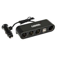 Presa accendisigari splitter LAMP Multi-Socket 4x 12/24V + 2x USB
