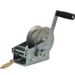 Argano manuale KNOTT 6X0017.008 per rimorchio da 900 kg con fune d&#39;acciaio