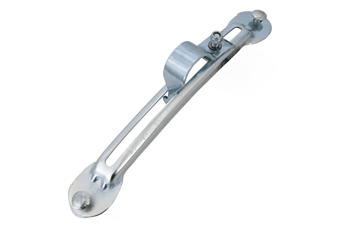 Staffa fissaggio parafango passaruota DOMAR, regolabile, zincata