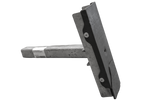 Supporto laterale piatto OUTLET UNITRAILER, lunghezza 30 cm, altezza 40 cm, per rimorchio per barca, GRIGIO