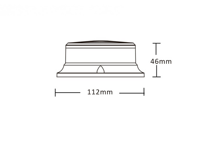 Lampada di segnalazione a LED KAMAR PICO ALR0054, 3 modalità di lampeggiamento