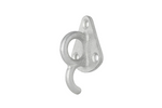 Gancio laterale in metallo ProPlus 342157 con occhiello per fissare teloni e cinghie di fissaggio per rimorchi.