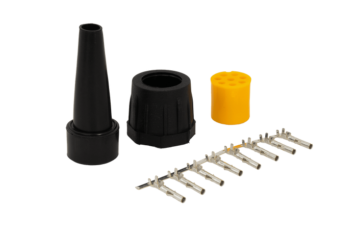 Connettore a baionetta MANTES 8 PIN sinistro giallo