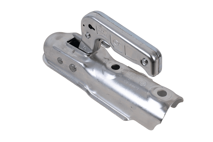 Gancio di traino a sfera STEELPRESS ZSK-0750C per rimorchio da 750 kg con timone tubolare da 50 mm