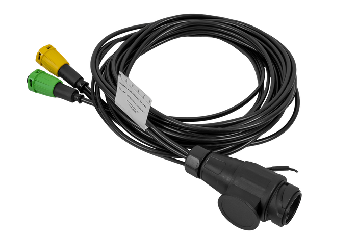 MANTES installazione elettrica, cablaggio per rimorchio barca 4,4 m, spina a 13 pin, 2 baionette a 5 pin