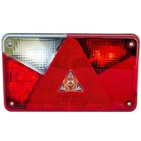 ASPÖCK Fanale posteriore Multipoint V LED, 6 funzioni, sinistro