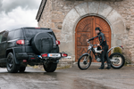 Towcar Balance - portamoto/bicicletta montato sul gancio di traino
