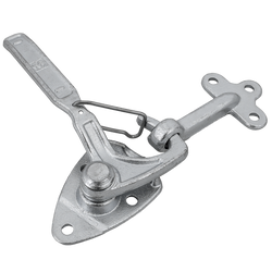 Gancio di traino sinistro con dispositivo di fissaggio WINTERHOFF WV 20-L + WVG 20-A, chiusura completa del lato rimorchio