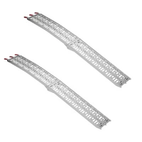ProPlus 390096 Rampe pieghevoli in alluminio per rimorchi, 220 cm, portata 680 kg, set da 2
