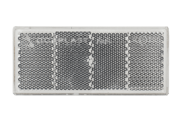 Catadiottro riflettente bianco riflettore lampada per rimorchi, 90 x 40 mm