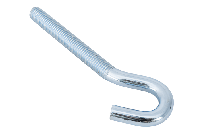 Gancio da cantiere DROMET HZ M10x120 con estremità aperta (piegata)