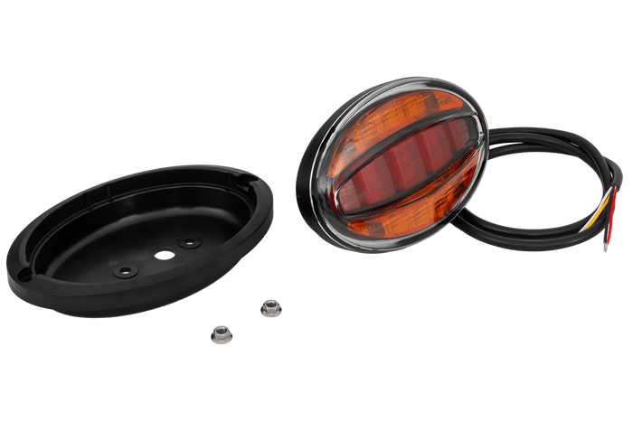 Fanale posteriore universale a LED FRISTOM FT-355 con alloggiamento a filo