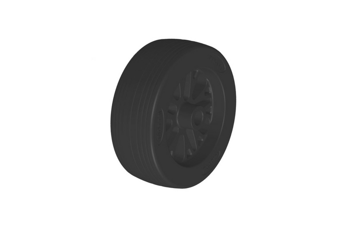 Ruota di scorta per ruotino di supporto KNOTT 6D7691.002, in plastica, 210x75 mm