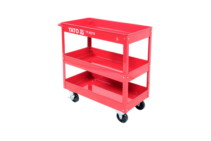 Carrello da officina a 3 livelli YATO YT-55210, mobiletto da officina, 130 kg, 79,5x79x37 cm