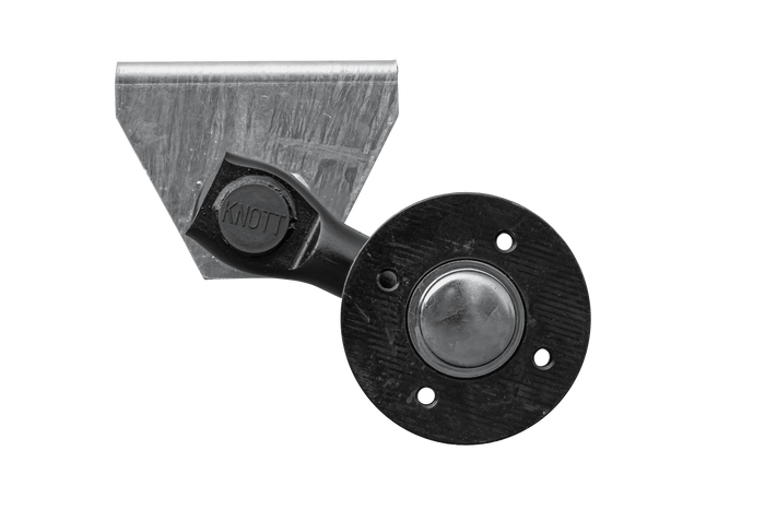 Asse KNOTT VG7-L non frenato per rimorchio 750kg 1125mm 1615mm 4x100