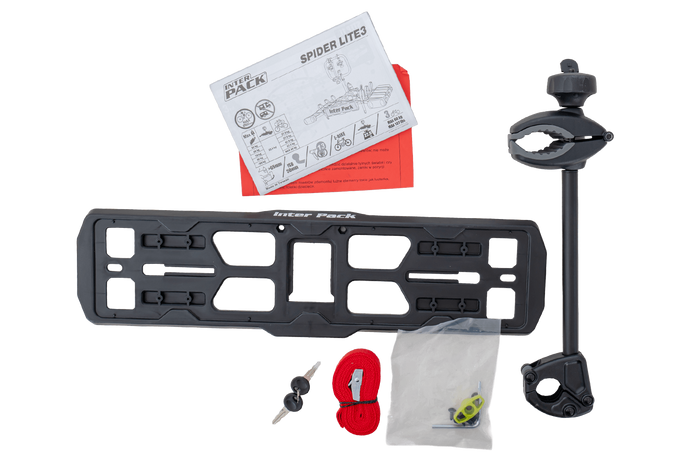 Inter Pack Spider 3 Lite - portabici da gancio traino per 3 bici