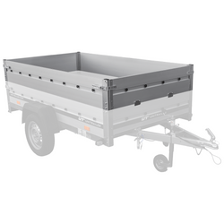 Sponde laterali in alluminio BIS per il rimorchio UNITRAILER GARDEN 230 KIPP ALU