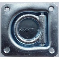 anello di ancoraggio Knott a molla anello a "D" acciaio zincato per rimorchi