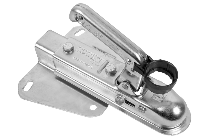 Adattatore per gancio di traino WINTERHOFF WW 8-G+V per rimorchio da 800 kg con timone a V.