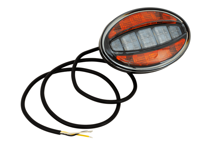 Lampada frontale universale FRISTOM FT-356 LED IND con staffa di montaggio laterale