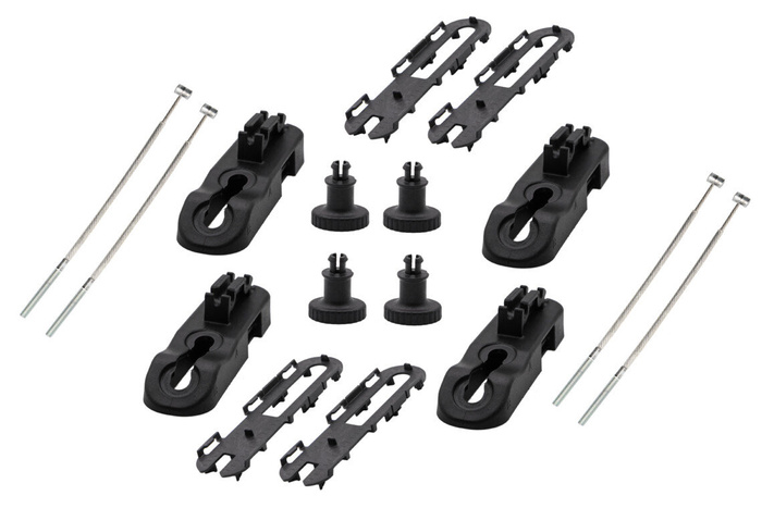 Box da tetto Inter Pack Stella 480 in kevlar argento (flexi fit G2)