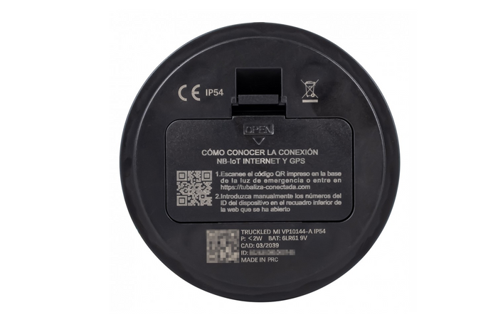 Faro di emergenza magnetico TruckLED LED V16 DGT con GPS e scheda SIM