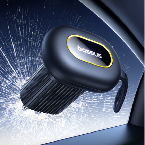 BASEUS GoTrip DT1 Martello di sicurezza 2 in 1 per finestrini, coltello salvavita per cinture di sicurezza