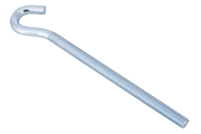 Gancio da cantiere DROMET HZ M8x160 con estremità aperta (piegata)