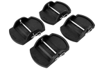Set di quattro cuscinetti stabilizzatori per rimorchio KNOTT, dimensioni 18x14x4,5 cm.