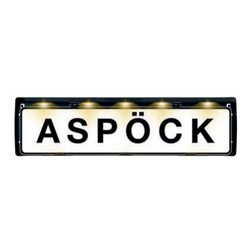 Cornice targa con illuminazione a LED ASPOCK FLEXLED 12V cavo 0,8m