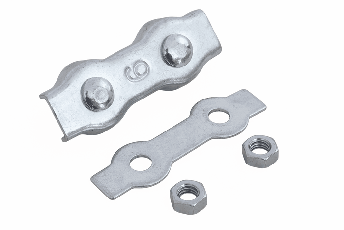 Morsetto a doppia sella DROMET ZLS.6 per corde da 6 mm
