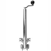 Sollevatore a manovella UNITRAILER con maniglie per ribaltare e scaricare un rimorchio per auto da 1000 kg 500-865 mm