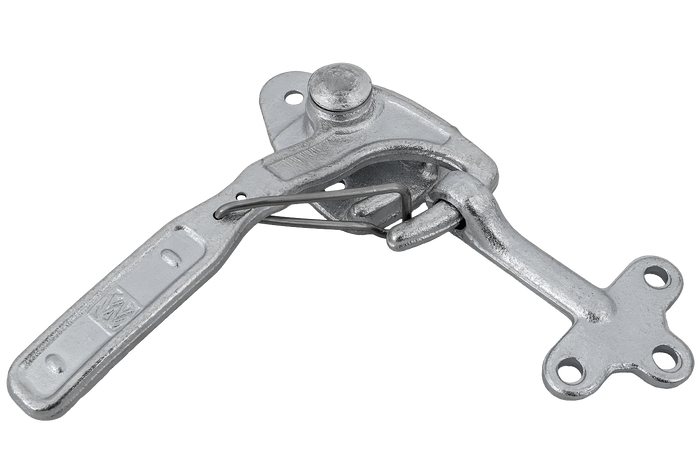 Gancio di traino destro con gancio WINTERHOFF WV 10-R + WVG 10-A chiusura completa laterale del rimorchio