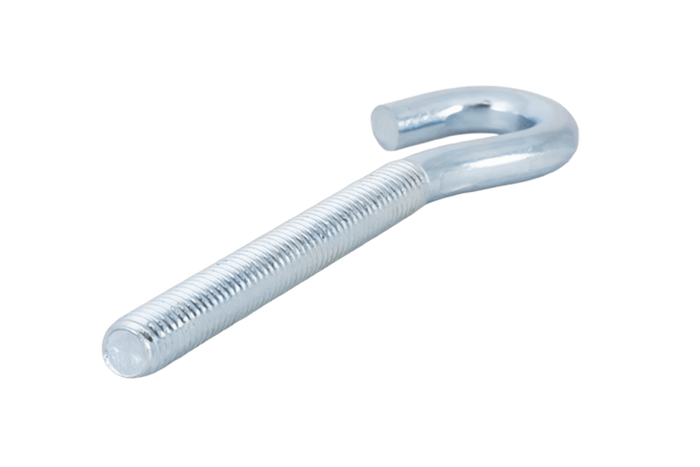 Gancio da cantiere DROMET HZ M6x80 con estremità aperta (piegata)