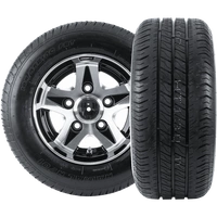 Set di due ruote rinforzate per rimorchio LINGLONG TIRE 195/55 R10C 98/96N ALU UNITRAILER RIM 6Jx10" 5x112 ET:-4