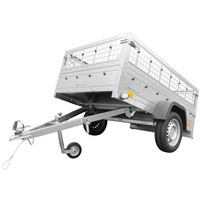 Rimorchio Unitrailer Garden Trailer 201 KIPP (NEW) con ruotino d'appoggio e sovrasponde in rete