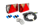 Set luci: luci posteriori ASPÖCK + luci di posizione laterali ASPÖCK + cablaggio MANTES 7m 7 PIN + connettori rapidi