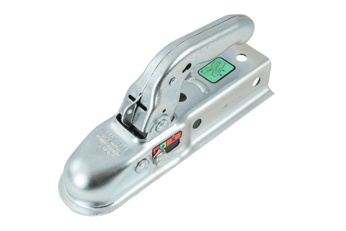 Gancio a sfera KNOTT K7.5-G per rimorchio da 750 kg con barra di traino quadrata da 45 mm