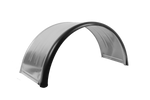 Parafango doppio per rimorchio 15-16" DOMAR DK7120 passaruota 880/400mm in metallo con bordo in gomma
