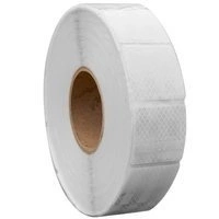 NASTRO CATARIFRANGENTE 1m x 5cm NASTRO RIFLETTENTE IN SEGMENTI BIANCO DI SEGNALAZIONE