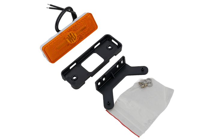 WAŚ W254 2033 Lampada di posizione a LED, arancione, universale, con supporto