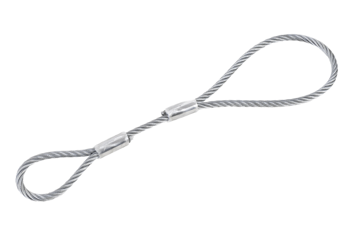 Cavo di sicurezza EFMETAL per rimorchi non frenati 250 mm 250 kg