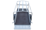 Rimorchio auto leggero 200 x 106 con ruota di supporto, telone blu e centina PTT 750 KG Garden Trailer 200 KIPP