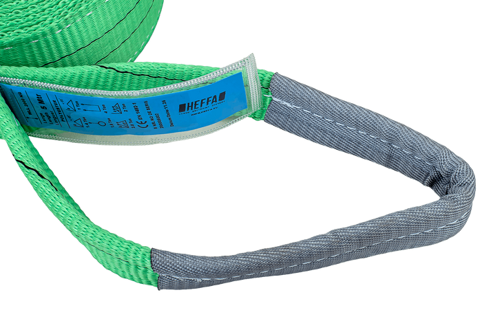 Cinghia per gru HEFFA 5m/60mm/2t con anelli
