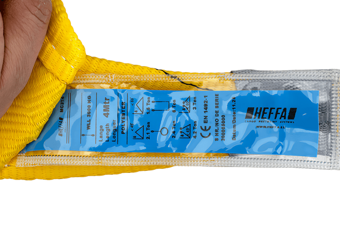 Cinghia per gru HEFFA 4m/90mm/3t con anelli