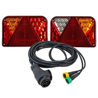 Luci posteriori a LED DOBPLAST DPT35 + cablaggio MANTES 4m 13PIN