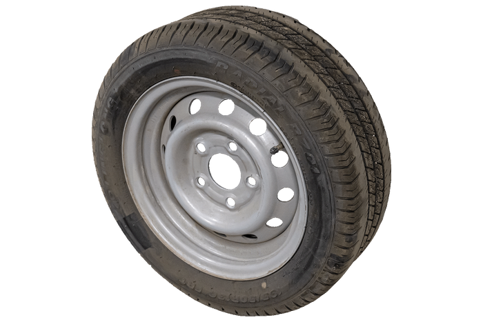 OUTLET Ruota rinforzata per rimorchio PNEUMATICO LINGLONG 195/50 R13C 104/101N CERCHIO UNITRAILER 5.5Jx13"H2 5x112 ET:30