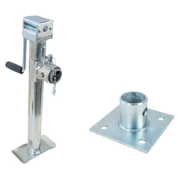 Supporto estendibile con adattatore UNITRAILER TJ5002+TJ5002A per rimorchio pianale da 1300 kg 560-940 mm